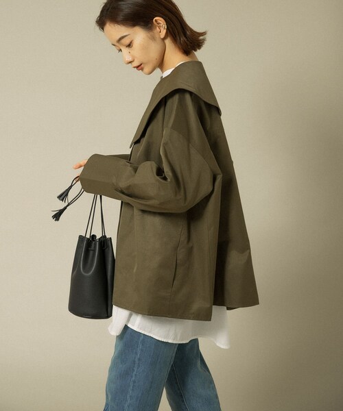 KBF(ケイビーエフ)の「カガリステッチ巾着BAG(その他・レディース・BLACK/BEIGE/KHAKI・one)」の1枚目の写真