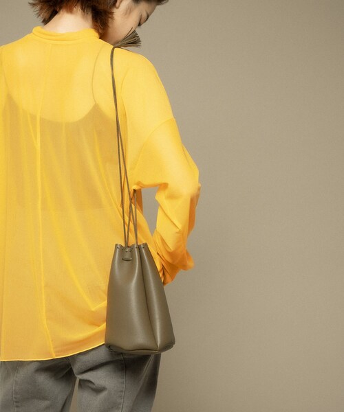 KBF(ケイビーエフ)の「カガリステッチ巾着BAG(その他・レディース・BLACK/BEIGE/KHAKI・one)」の3枚目の写真