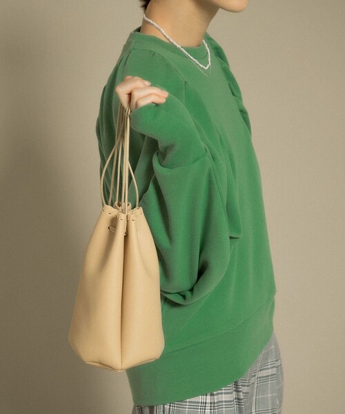 KBF(ケイビーエフ)の「カガリステッチ巾着BAG(その他・レディース・BLACK/BEIGE/KHAKI・one)」の6枚目の写真