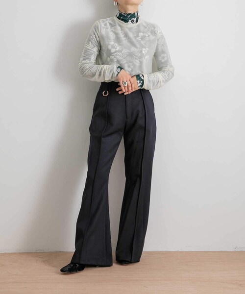 トップス WANDERUNG Sheer T-Shirts 楽天市場】【WANDERUNG】 ワンデルング Sheer Ribbed Tops