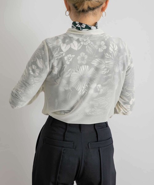 トップス WANDERUNG Sheer T-Shirts 楽天市場】【WANDERUNG】 ワンデルング Sheer Ribbed Tops