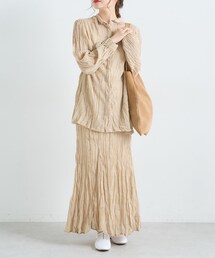 PUAL CE CIN | 【Du noir】ワッシャー加工ブラウス(シャツ/ブラウス)