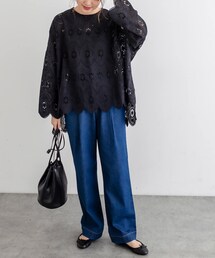 PUAL CE CIN | ＪＡＰＡＮ　ＭＡＤＥデニムストレートパンツ(その他パンツ)