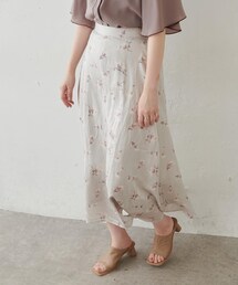 natural couture | オリジナルフラワーパターンフレアスカート(スカート)