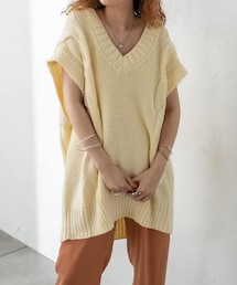 mystic | ケーブルニットベスト(ニット/セーター)