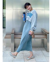 imvely | リンクルロングワンピース(ワンピース)