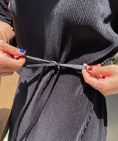 imvely（-）の「リンクルロングワンピース（ワンピース・レディース・그린・FREE0(ミニブリー/XS~M), FREE1(一般ブリー/XS~M)）」の5枚目の写真