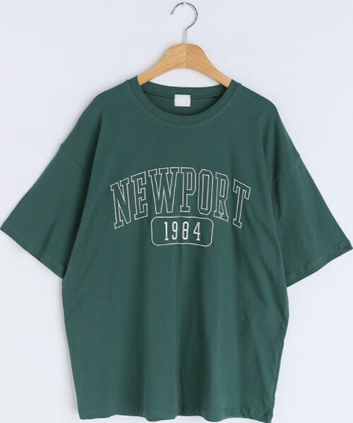 DHOLIC(ディーホリック)の「1984レタリングTシャツ(Tシャツ/カットソー・レディース・ホワイト/グリーン/ブルー/グレー・ONESIZE)」の3枚目の写真
