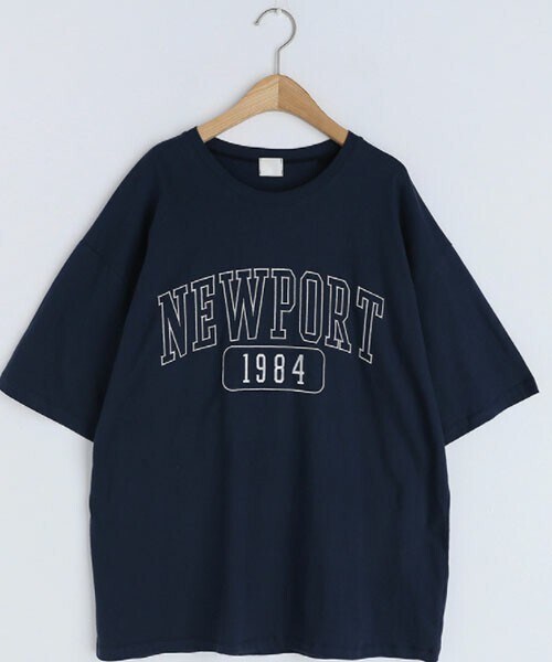 DHOLIC(ディーホリック)の「1984レタリングTシャツ(Tシャツ/カットソー・レディース・ホワイト/グリーン/ブルー/グレー・ONESIZE)」の4枚目の写真