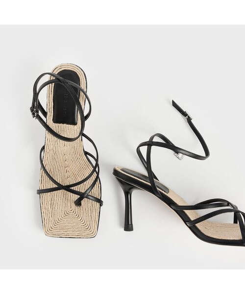 CHARLES & KEITH(チャールズ & キース)の「アンクルストラップ スティレットサンダル / Ankle Strap Stiletto Sandals (Black)(その他・レディース・Black・34/22cm/35/22.5cm/36/23cm/37/23.5cm/38/24.5cm/39/25cm/40/25.5cm)」の8枚目の写真