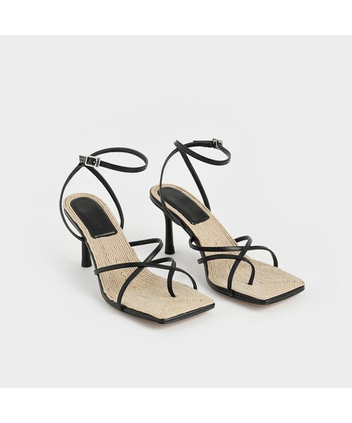 CHARLES & KEITH(チャールズ & キース)の「アンクルストラップ スティレットサンダル / Ankle Strap Stiletto Sandals (Black)(その他・レディース・Black・34/22cm/35/22.5cm/36/23cm/37/23.5cm/38/24.5cm/39/25cm/40/25.5cm)」の3枚目の写真
