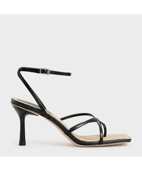 CHARLES & KEITH(チャールズ & キース)の「アンクルストラップ スティレットサンダル / Ankle Strap Stiletto Sandals (Black)(その他・レディース・Black・34/22cm/35/22.5cm/36/23cm/37/23.5cm/38/24.5cm/39/25cm/40/25.5cm)」の1枚目の写真