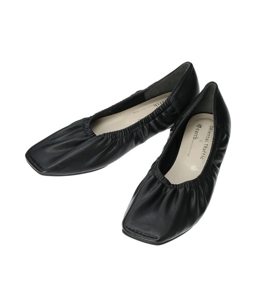 earth music&ecology(アースミュージックアンドエコロジー)の「ORiental TRaffic ギャザーパンプス(シューズ・ブラック/ベージュ/ミント・S/M/L)」の11枚目の写真