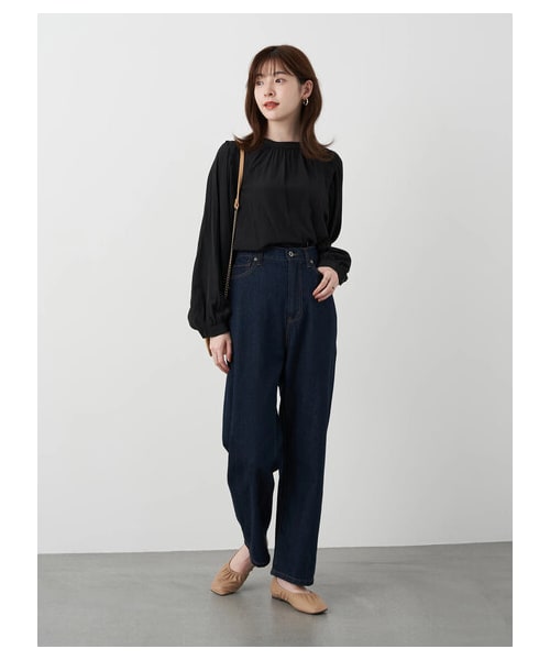 earth music&ecology(アースミュージックアンドエコロジー)の「ORiental TRaffic ギャザーパンプス(シューズ・ブラック/ベージュ/ミント・S/M/L)」の4枚目の写真