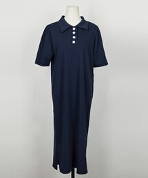 DHOLIC STYLE | [mayblue] スリットヘムポロカラーワンピース(ワンピース)