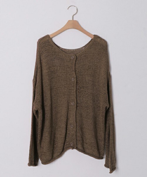 DHOLIC STYLE（ディーホリックスタイル）の「[crushj] 2WAYロングニットカーディガン（カーディガン/ボレロ・レディース・ベージュ/ブルー/ホワイト/ブラウン/ブラック/その他・FREE）」の4枚目の写真