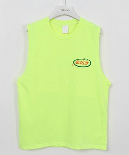 DHOLIC STYLE（ディーホリックスタイル）の「[gaenso] mellowスリーブレス（タンクトップ・レディース・ホワイト/オレンジ/イエロー/ブラック・FREE/XL）」の3枚目の写真