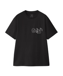 （激レア）パブリックトーキョー　ポケモン　半袖Tシャツ　リザードン PUBLIC TOKYO（パブリックトウキョウ）の「リザードン②刺繍 TEE(左胸