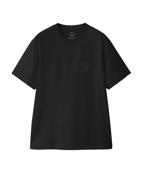 PUBLICTOKYO ピカチュウ Tシャツ ポケットモンスター ピカチュウ ブラック Tシャツ LLサイズ