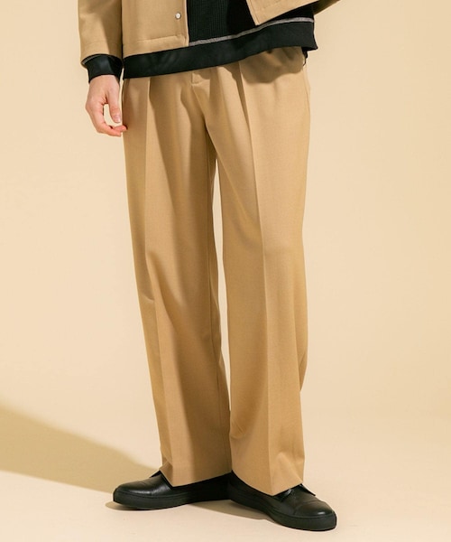 public tokyo ワイドスラックス PUBLIC TOKYO スラックス スムージーワイドバレルレッグ