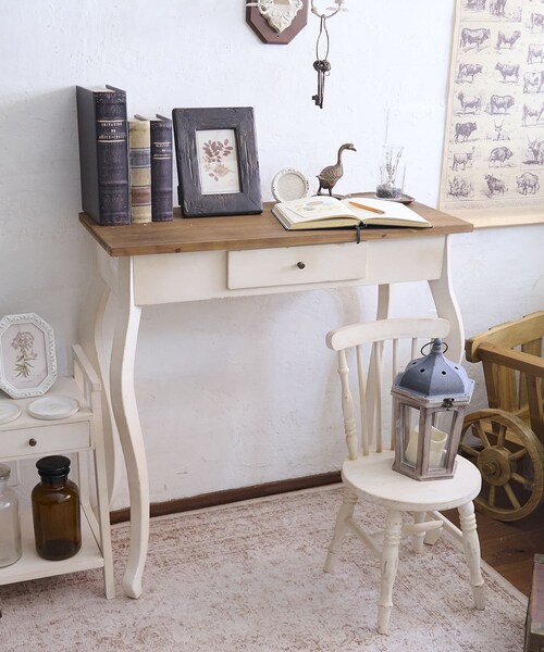 salut!（サリュ!）の「【champêtre shabby】アンティークコンソール