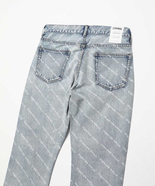 LEGENDA（レジェンダ）の「Repeat Logo Denim Pants（パンツ・ライトインディゴブルー/ブラック・1/2/3）」の7枚目の写真