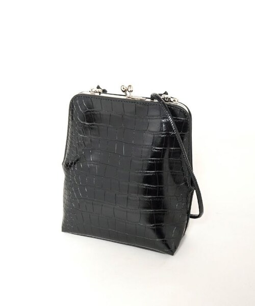 Crisp（クリスプ）の「クロコ柄ミニバッグ[c3k2901b]（ショルダーバッグ・レディース・ブラック/ブラウン・FREE）」の3枚目の写真