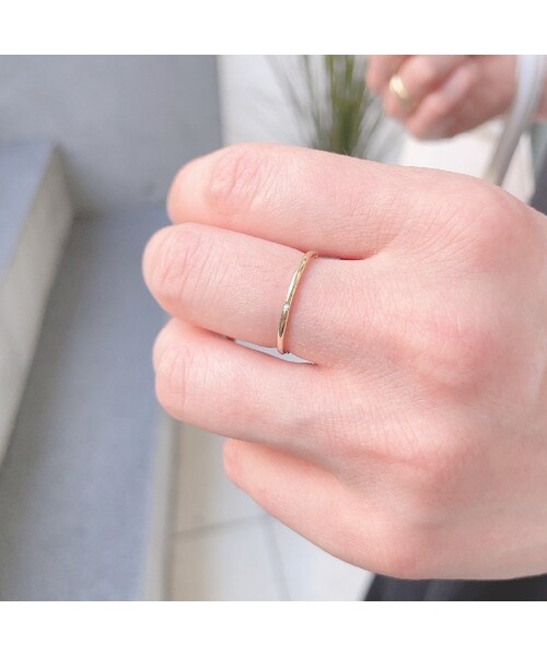 two ply（トゥープライ）の「トゥー プライ 435 プレンティ ベビー ハート ダイヤモンド リング ピンキーリング（リング・レディース・ゴールド・マイナス5号から13号）」の4枚目の写真