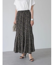 AMERICAN HOLIC | ジグザグ切り替えティアードスカート2(スカート)