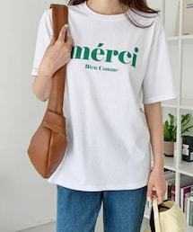 DHOLIC STYLE | [ontheriver] merci半袖Tシャツ(Tシャツ/カットソー)