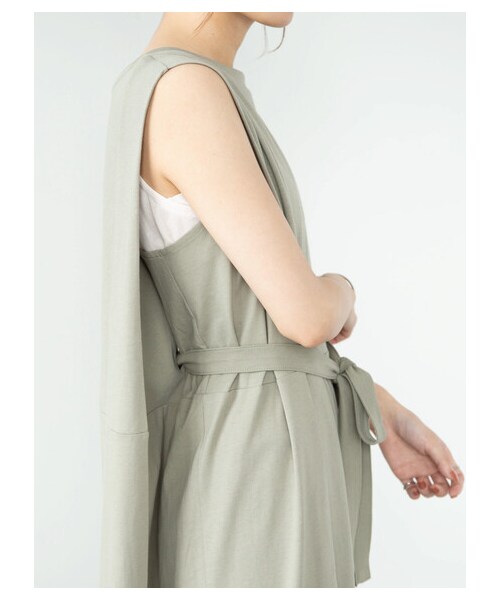 Green　Parks（グリーンパークス）の「・furry rate 3wayワンピース（ワンピース/ドレス・チャコールグレー/ブラック/オレンジ/ライトカーキ・F）」の16枚目の写真