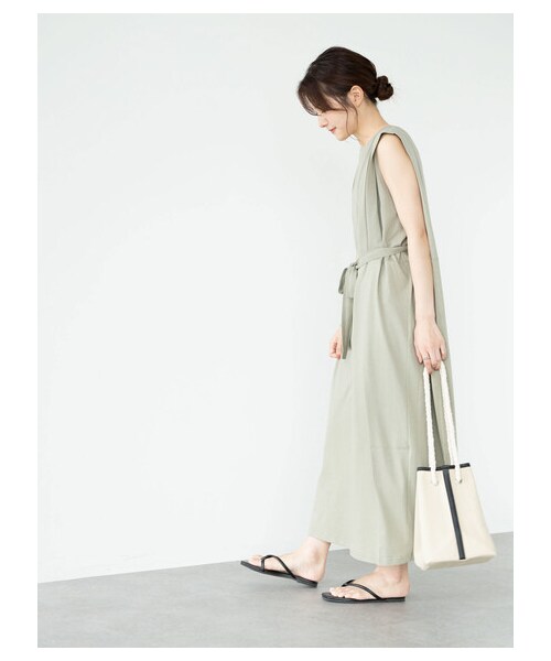 Green　Parks（グリーンパークス）の「・furry rate 3wayワンピース（ワンピース/ドレス・チャコールグレー/ブラック/オレンジ/ライトカーキ・F）」の14枚目の写真