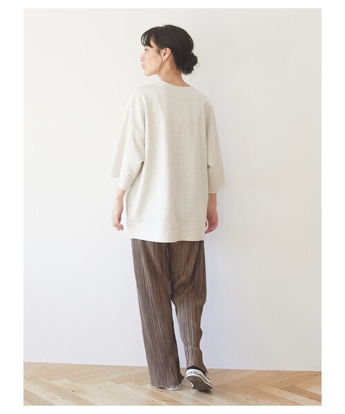 Green　Parks（グリーンパークス）の「・SUGAR SPOON サテンプリーツパンツ（パンツ・チャコールグレー/ブラック/モカ/グリーン・F）」の9枚目の写真