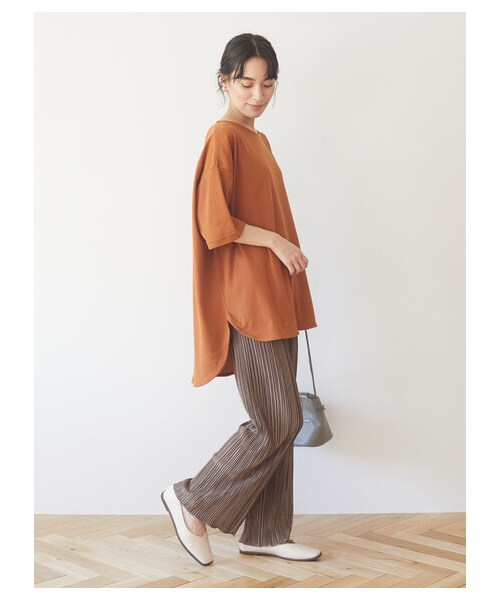 Green　Parks（グリーンパークス）の「・SUGAR SPOON サテンプリーツパンツ（パンツ・チャコールグレー/ブラック/モカ/グリーン・F）」の10枚目の写真