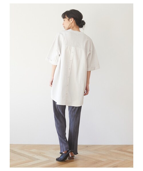 Green　Parks（グリーンパークス）の「・SUGAR SPOON サテンプリーツパンツ（パンツ・チャコールグレー/ブラック/モカ/グリーン・F）」の13枚目の写真