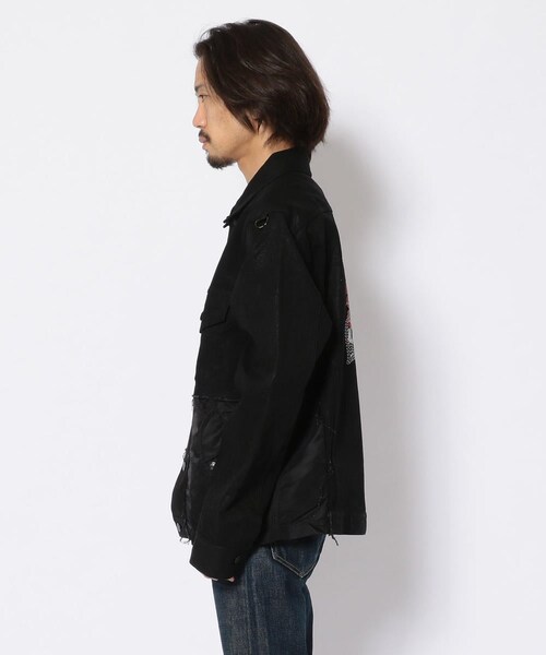 roar（ロアー）の「roarguns/ロアーガンズ/GB-05RF/リメイクデニムジャケット（ジャケット/アウター・メンズ・BLACK・2/3/4）」の4枚目の写真