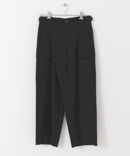 ATON BACK SATIN FIELD CARGO PANTS