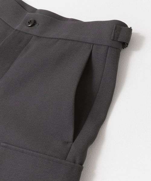 ATON BACK SATIN FIELD CARGO PANTS