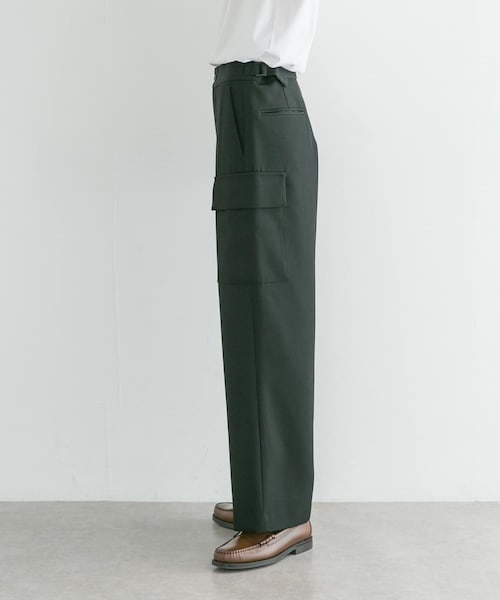 ATON BACK SATIN FIELD CARGO PANTS
