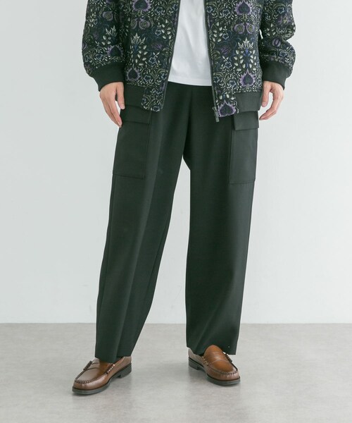 ATON BACK SATIN FIELD CARGO PANTS