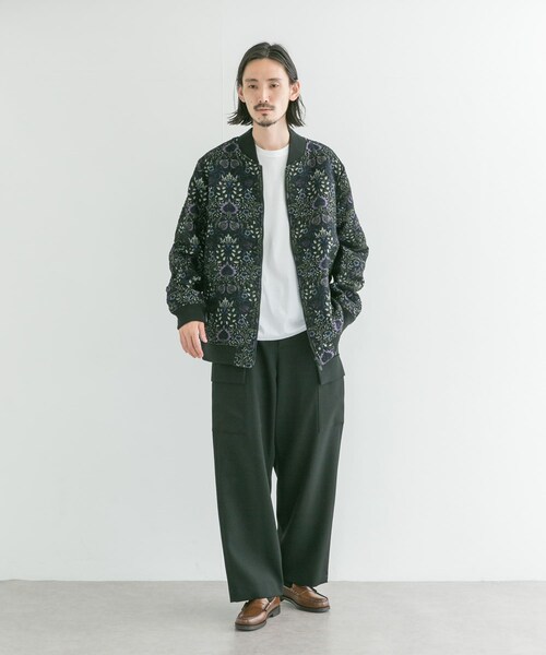ATON BACK SATIN FIELD CARGO PANTS