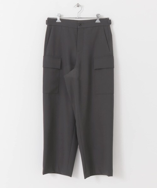 ATON BACK SATIN FIELD CARGO PANTS