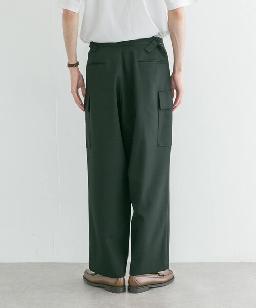 ATON BACK SATIN FIELD CARGO PANTS