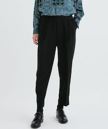 WIDE TAPERD EASY SLACKS