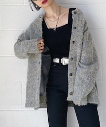 PAGEBOY | 【WEB先行予約】シャギークルーカーディガン(トップス)