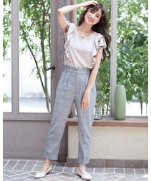 INGNI | 【秋の新作】チェック柄テーパード／パンツ(パンツ)