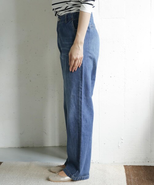 URBAN RESEARCH DOORS(アーバンリサーチドアーズ)の「デニムワイドパンツ(その他・レディース・INDIGO/ONE WASH・36/38/40)」の19枚目の写真