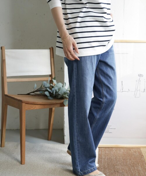 URBAN RESEARCH DOORS(アーバンリサーチドアーズ)の「デニムワイドパンツ(その他・レディース・INDIGO/ONE WASH・36/38/40)」の10枚目の写真
