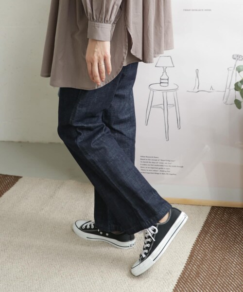 URBAN RESEARCH DOORS(アーバンリサーチドアーズ)の「デニムワイドパンツ(その他・レディース・INDIGO/ONE WASH・36/38/40)」の6枚目の写真