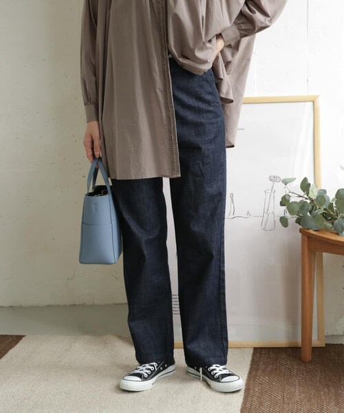 URBAN RESEARCH DOORS(アーバンリサーチドアーズ)の「デニムワイドパンツ(その他・レディース・INDIGO/ONE WASH・36/38/40)」の4枚目の写真
